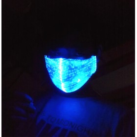 full color fiber optic light up mouth-muffle